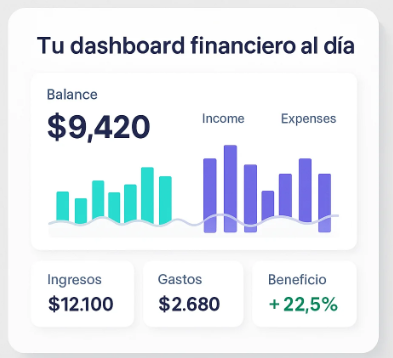 Dashboard para ver caja, margen y previsión sin Excel